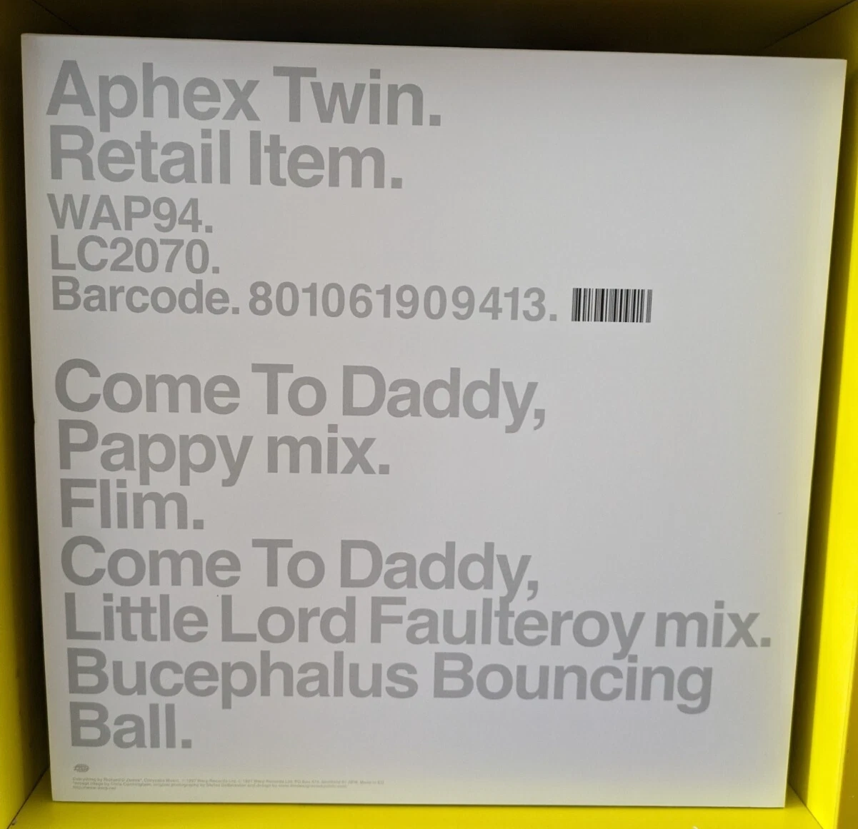 Aphex Twin - Come To Daddy (12") - Image 3