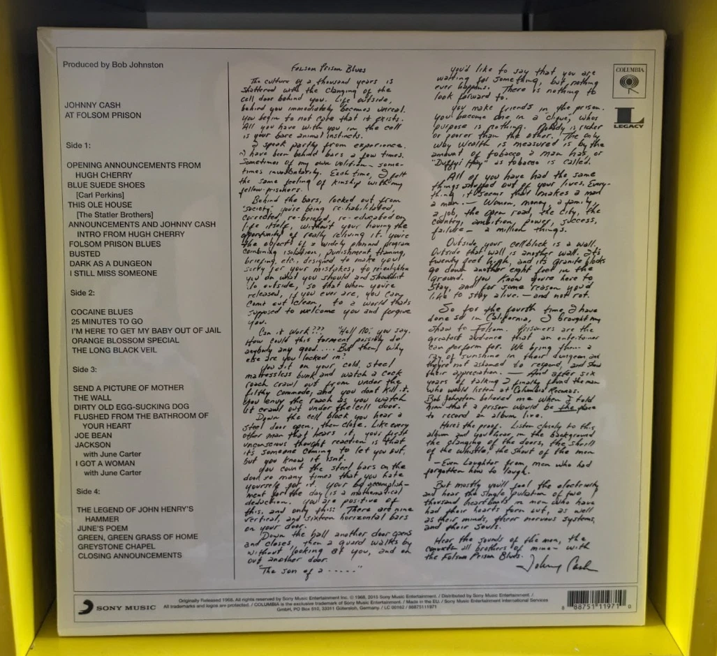 Johnny Cash - At Folsom Prison (LP) - Image 3